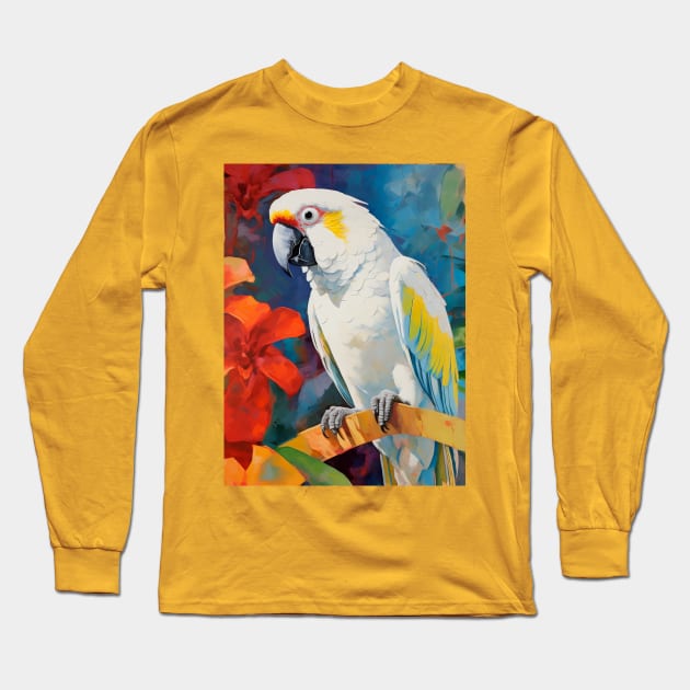 Jungle Vibes - Cockatoo V Long Sleeve T-Shirt by artmysterious